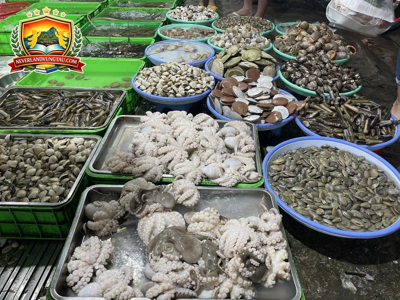 làng bè và chợ hải sản truyền thống Vũng Tàu