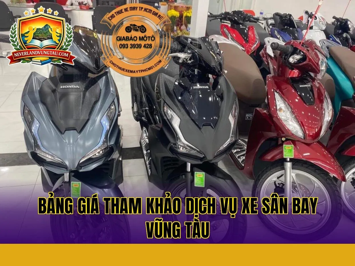 bảng giá tham khảo dịch vụ xe sân bay vũng tàu