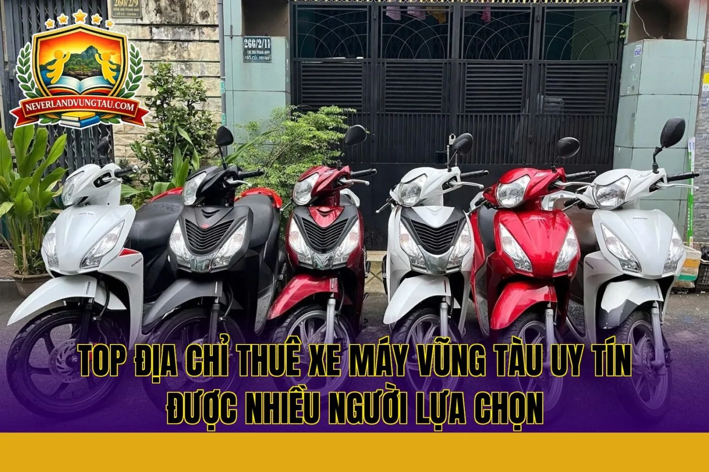 top địa chỉ thuê xe máy vũng tàu uy tín được nhiều người lựa chọn