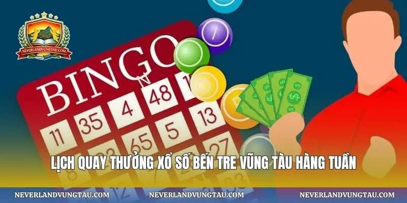 Lịch quay thưởng xổ số bến tre vũng tàu hàng tuần