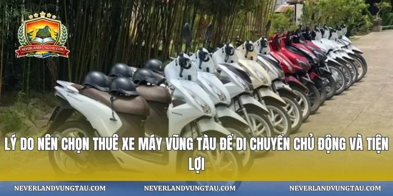 Lý do nên chọn thuê xe máy vũng tàu để di chuyển chủ động và tiện lợi