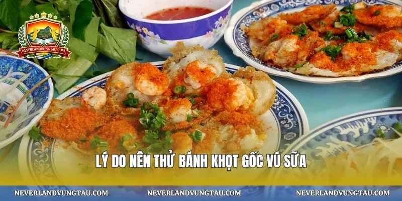 Lý do nên thử bánh khọt gốc vú sữa