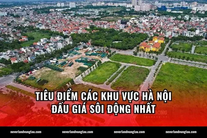 Tiêu điểm các khu vực Hà Nội đấu giá sôi động nhất